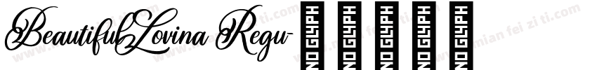 BeautifulLovina Regu字体转换